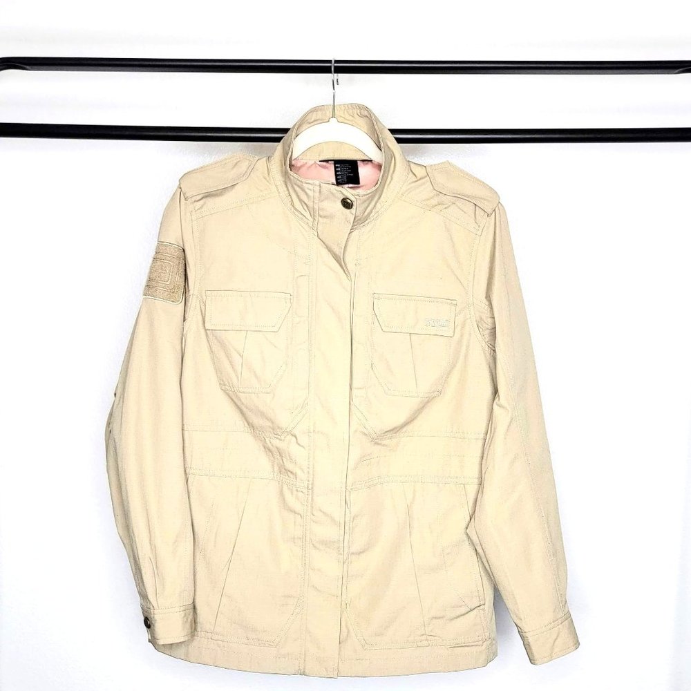 5.11 Tactical Women's Tan / Khaki Military Style Lined Jacket Size Medium